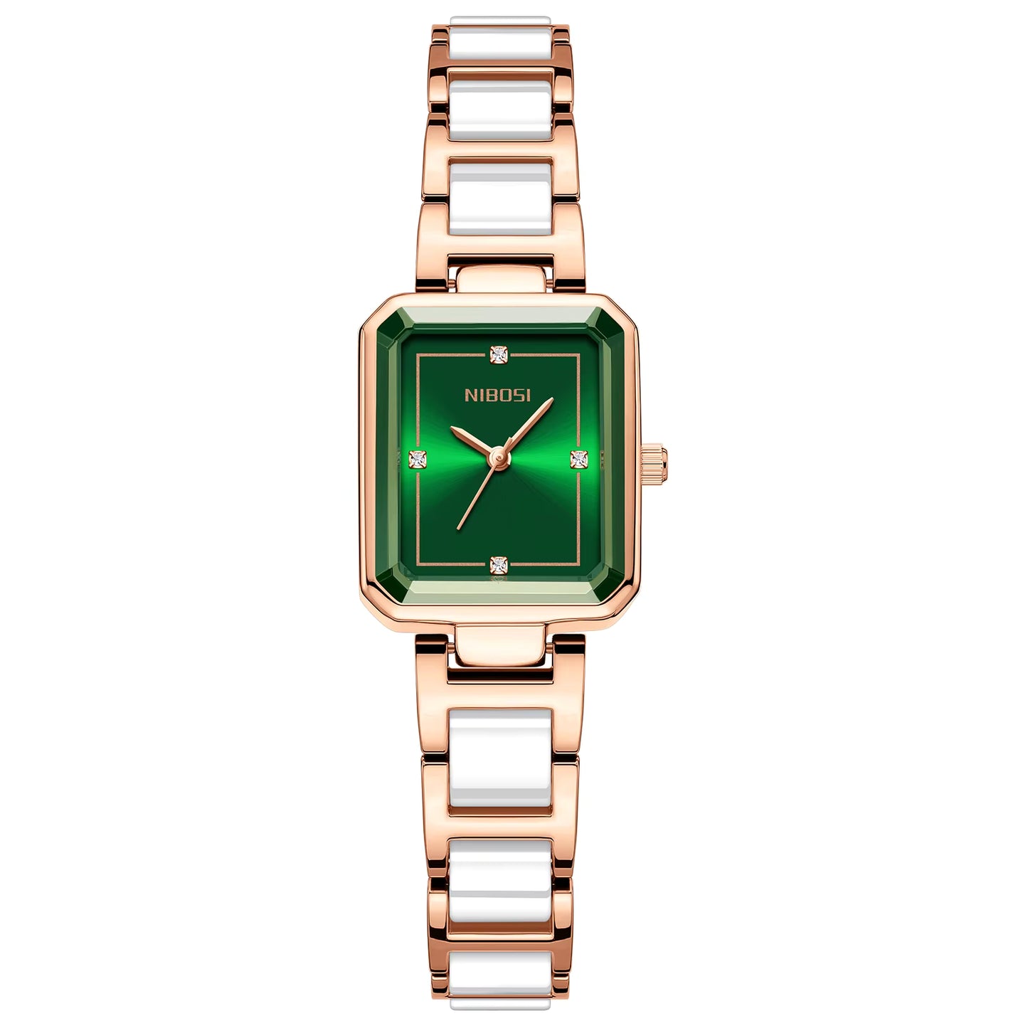 Nibosi 2668 Simple Ceramic Small Square Watch