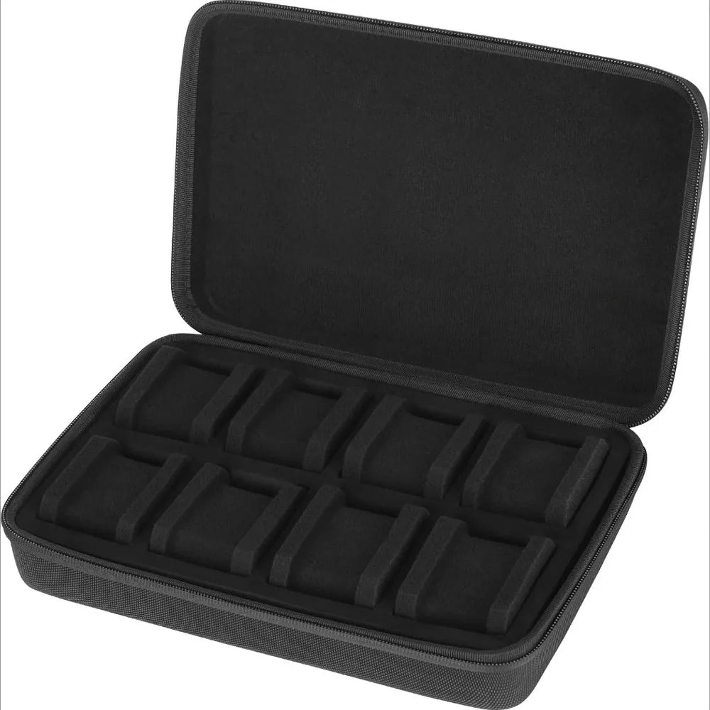 Watch Travel Case with 10 Slots – Zipper Organizer Box