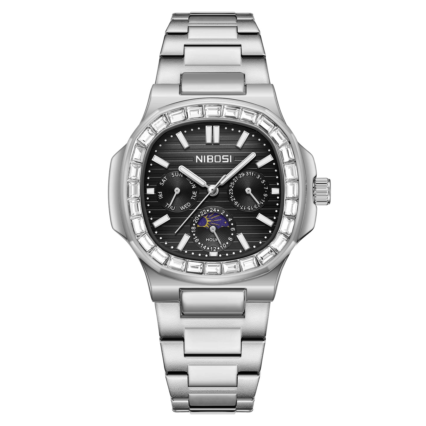 Executive Moonphase Steel Watch 2698