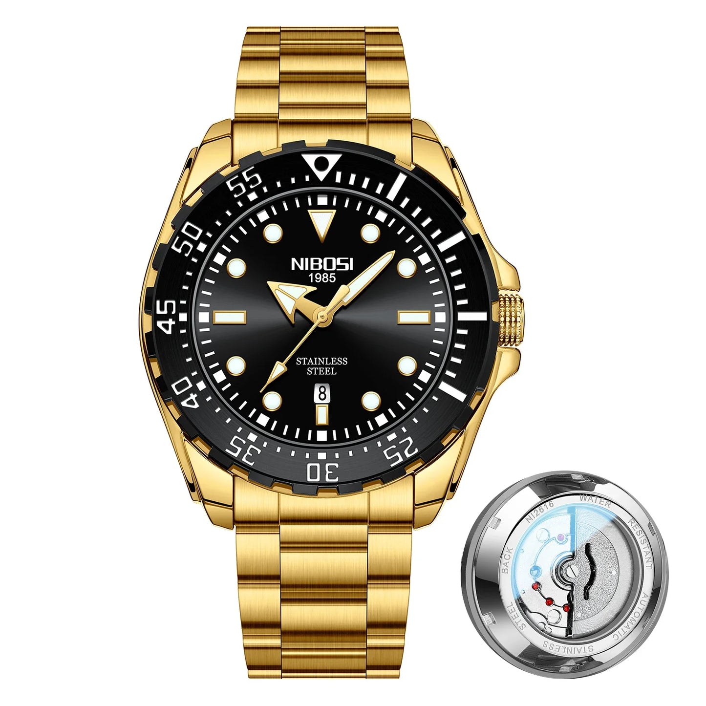 Mechanical & Waterproof Watch 2616 Nibosi