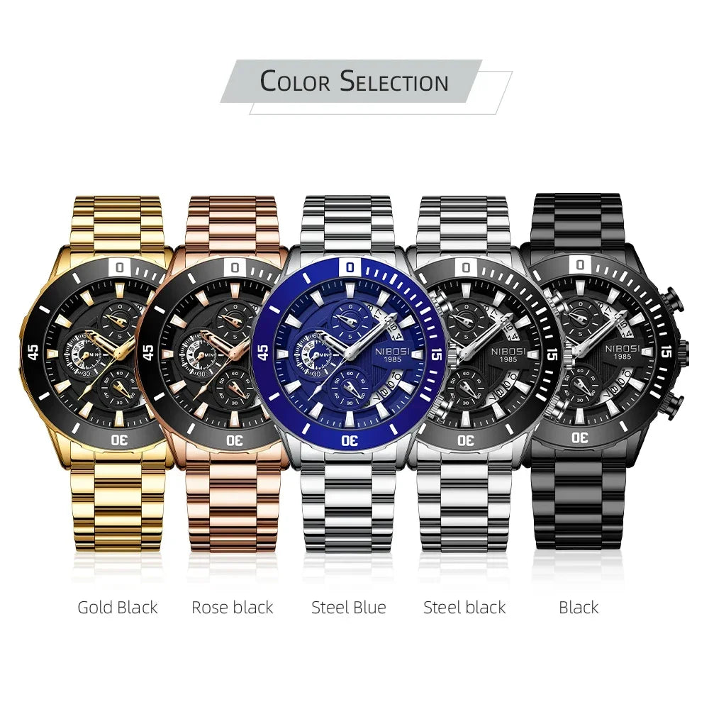 Quartz & Waterproof Watch 2592 Nibosi
