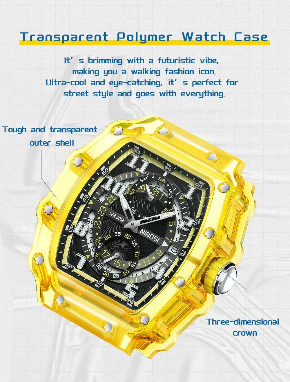 Silicone Shock Sport Watch 2703