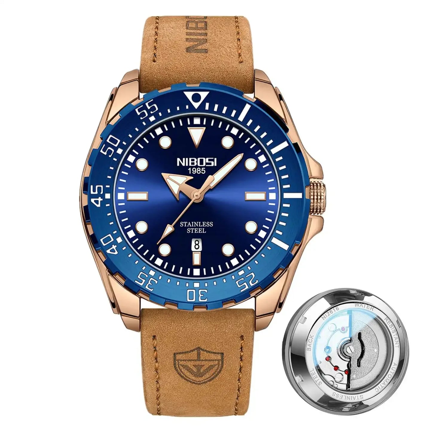 Mechanical & Waterproof Watch 2616 Nibosi