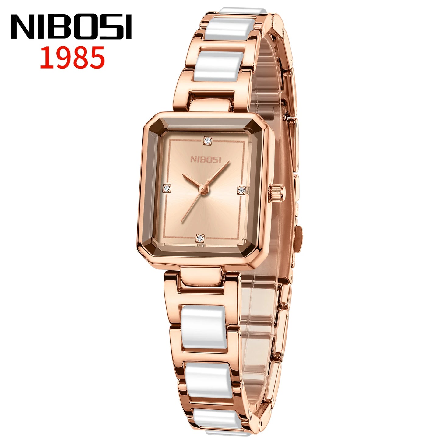2668 Simple Ceramic Small Square Watch