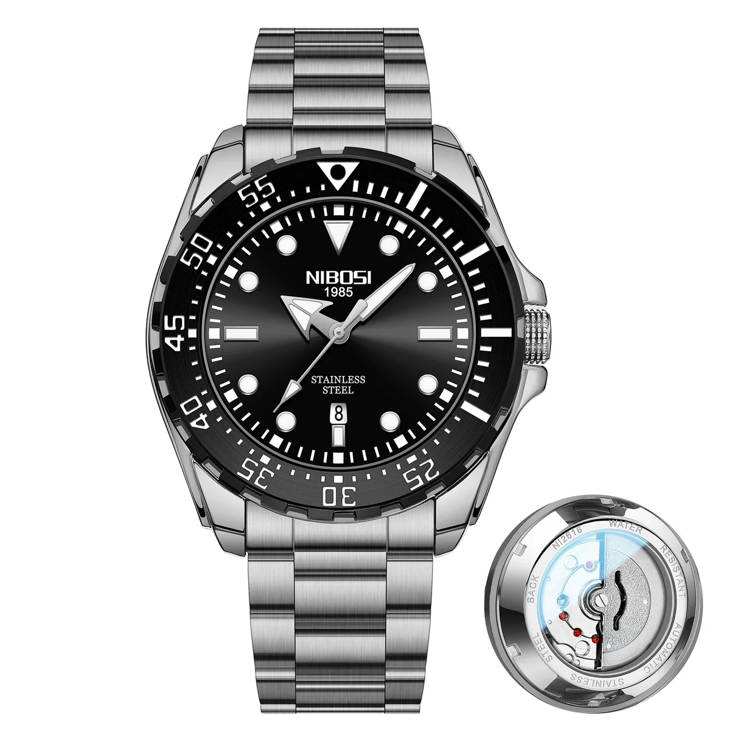 Mechanical & Waterproof Watch 2616 Nibosi