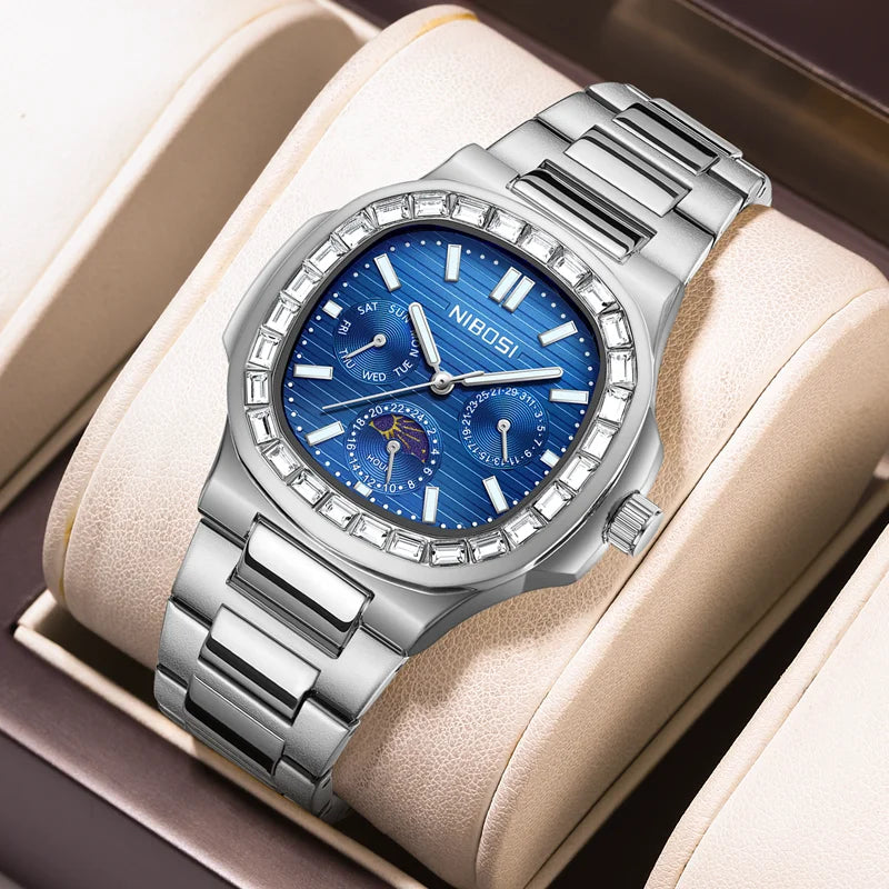 Executive Moonphase Steel Watch 2698