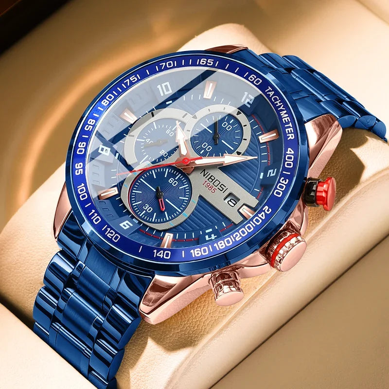 Redline Chronograph Steel Watch 2606