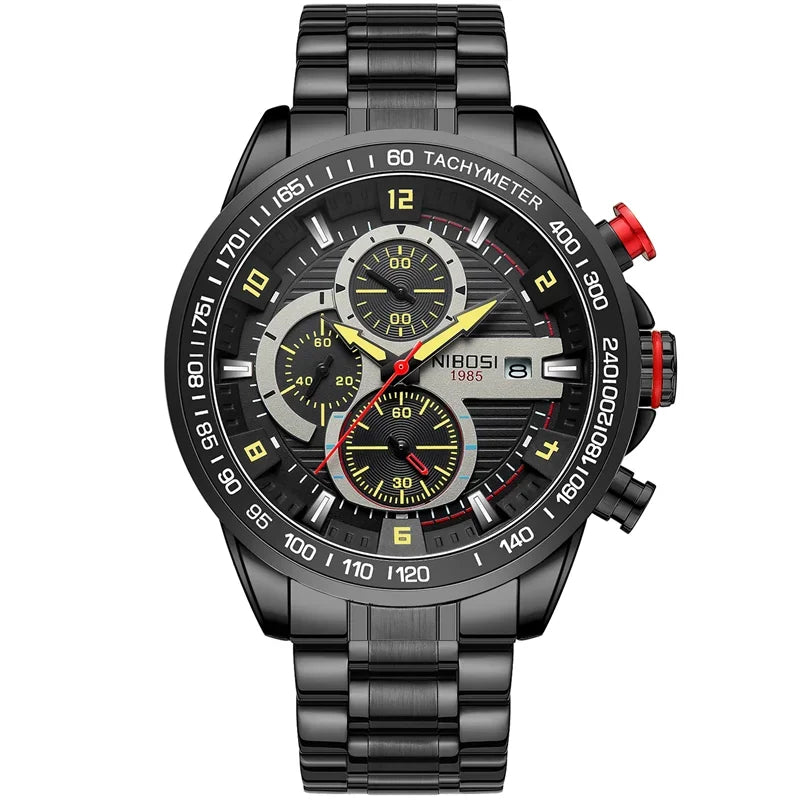 Redline Chronograph Steel Watch 2606