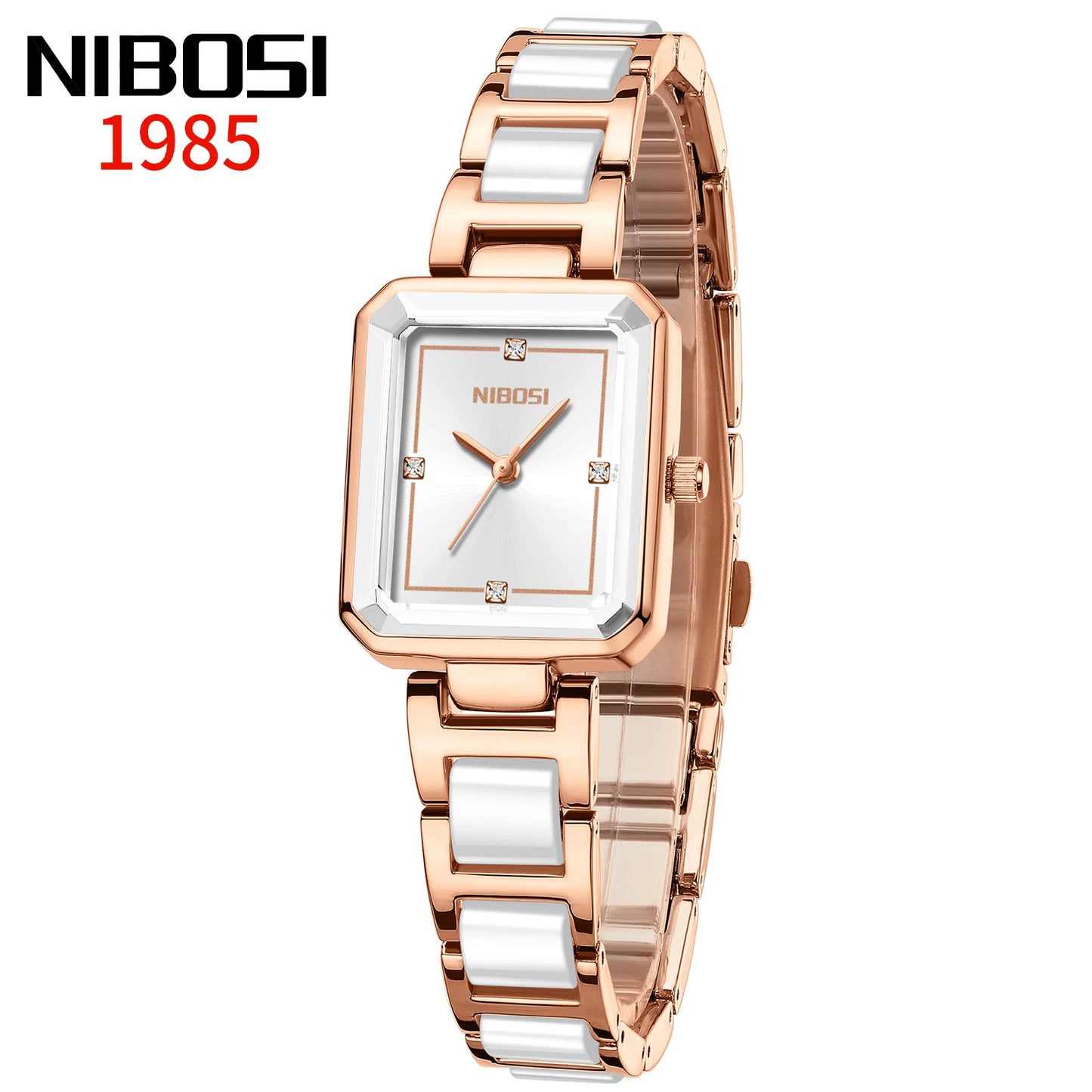 2668 Simple Ceramic Small Square Watch
