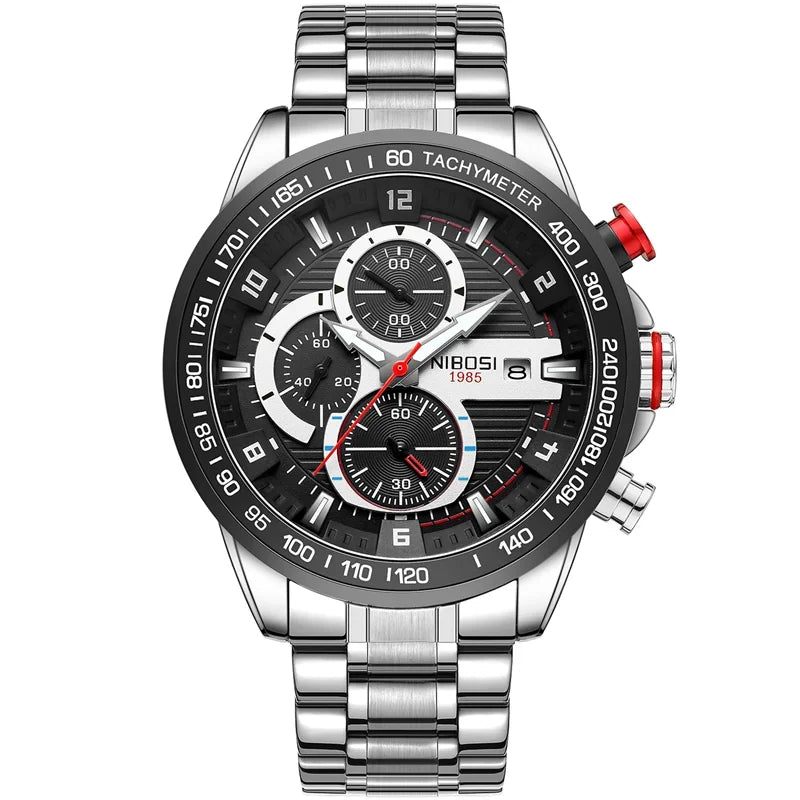 Redline Chronograph Steel Watch 2606