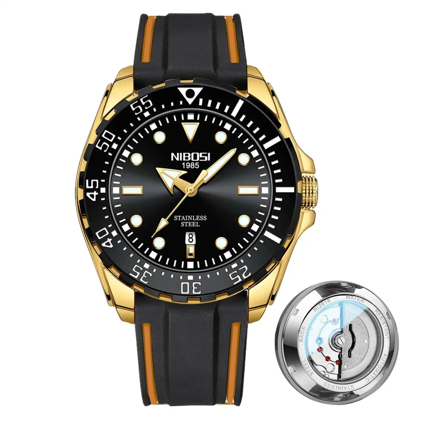 Mechanical & Waterproof Watch 2616 Nibosi