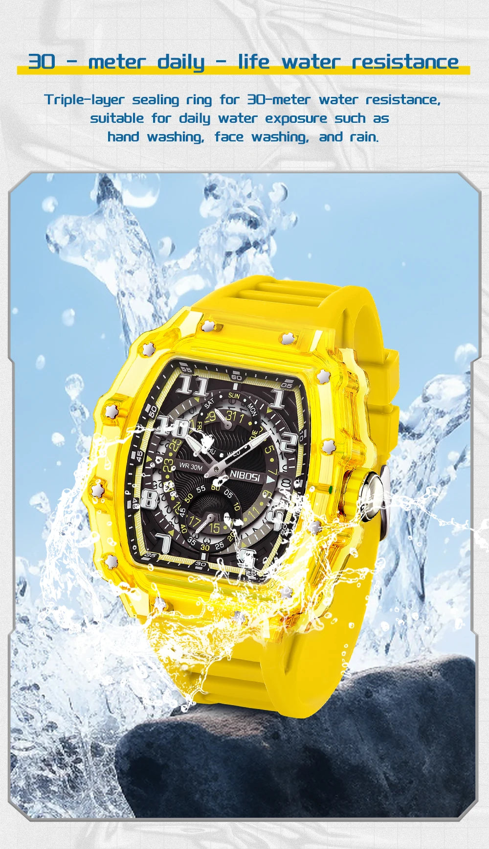 Silicone Shock Sport Watch 2703