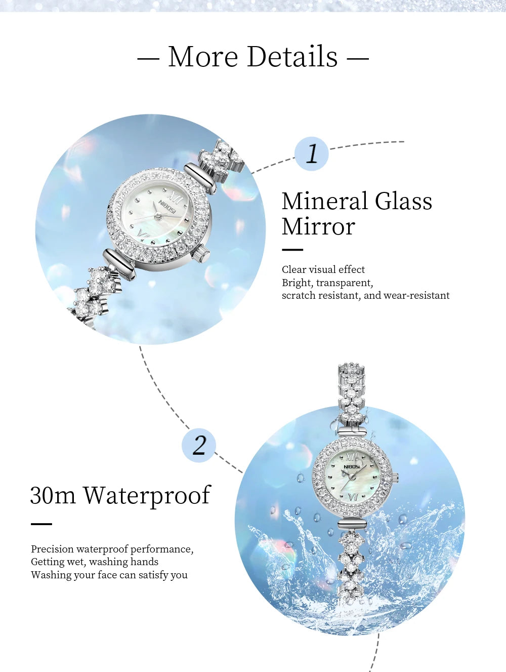 Mother of Pearl Watch 2676 Nibosi