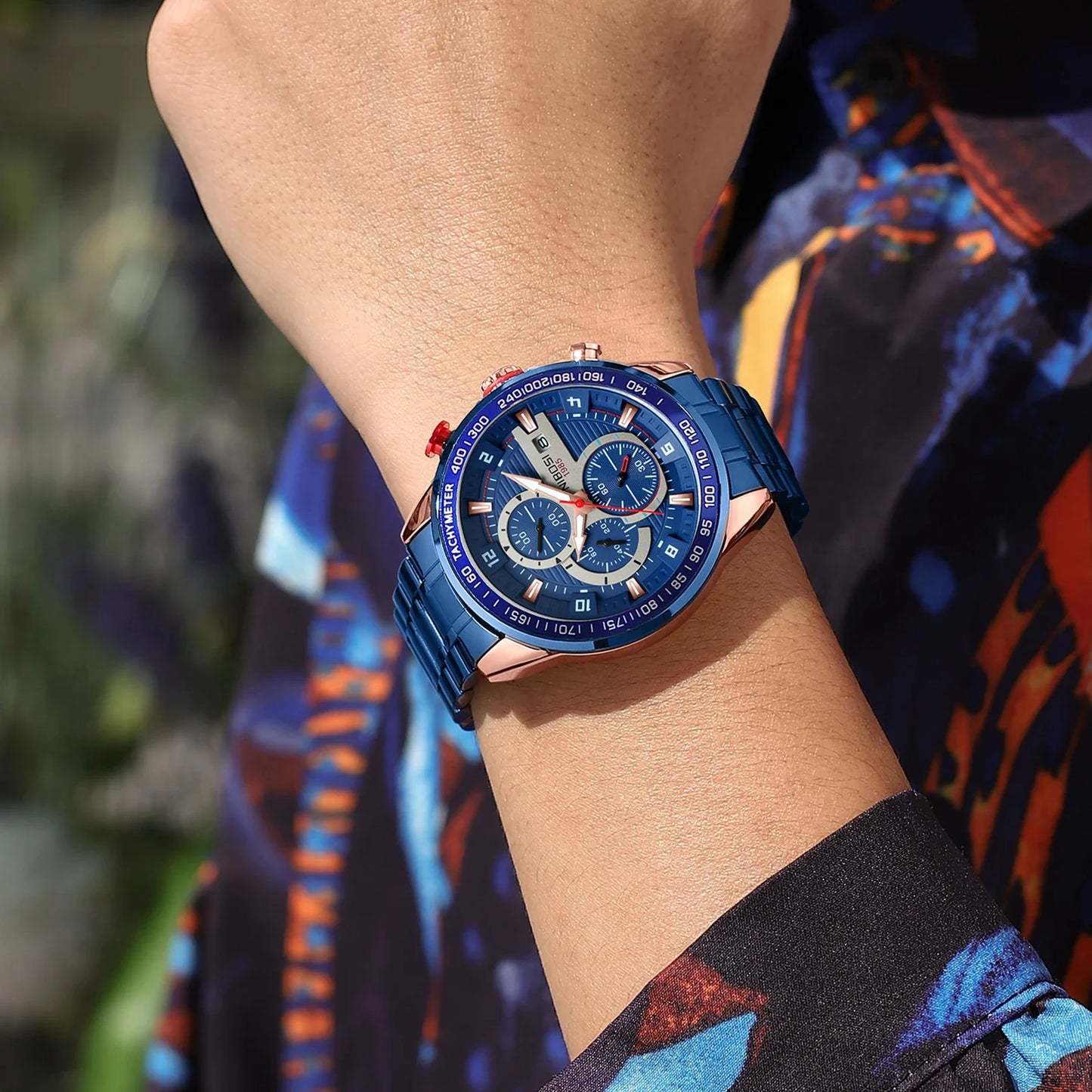 Redline Chronograph Steel Watch 2606