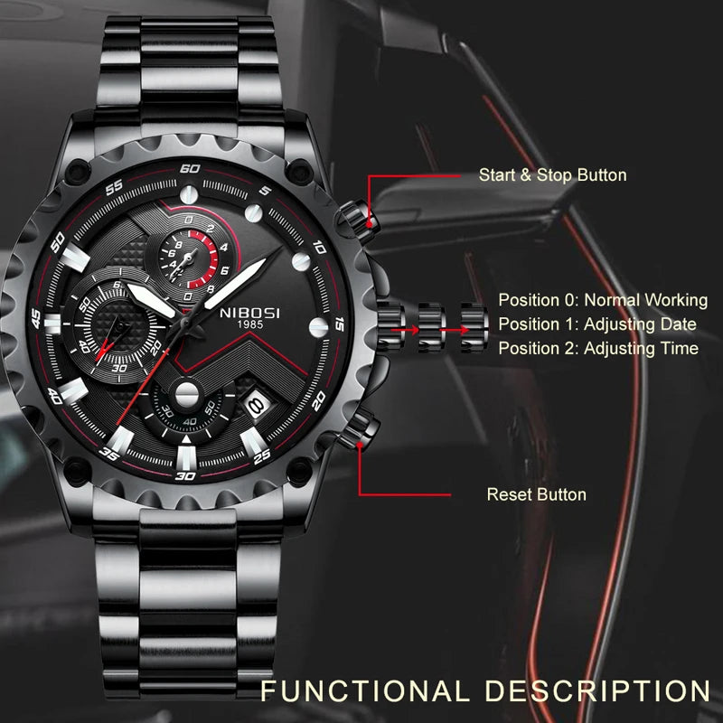 Quartz & Stainless Watch 2322 Nibosi