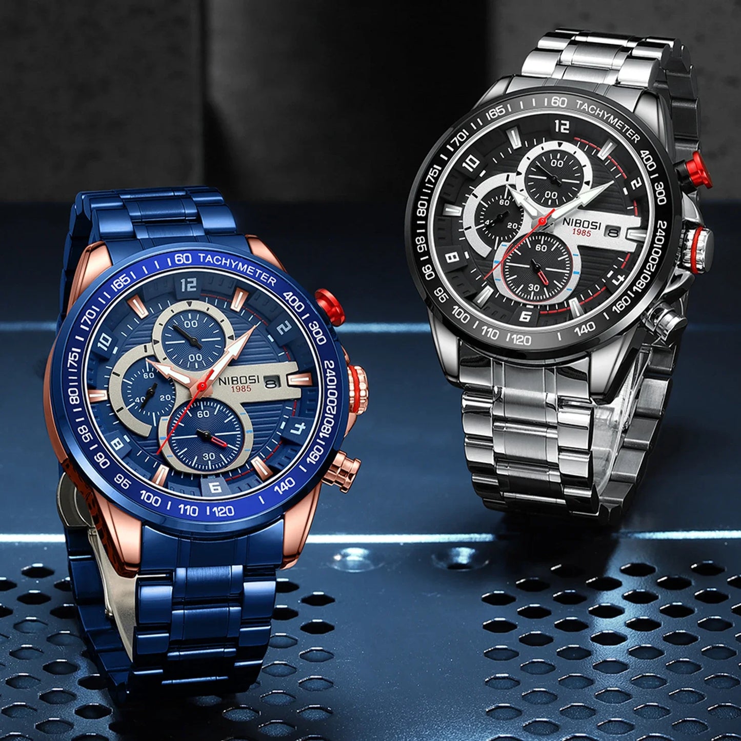 Redline Chronograph Steel Watch 2606