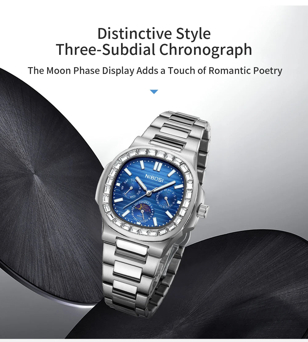 Executive Moonphase Steel Watch 2698