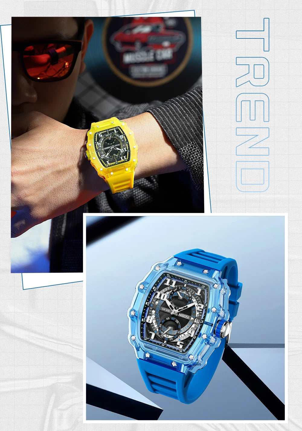 Silicone Shock Sport Watch 2703