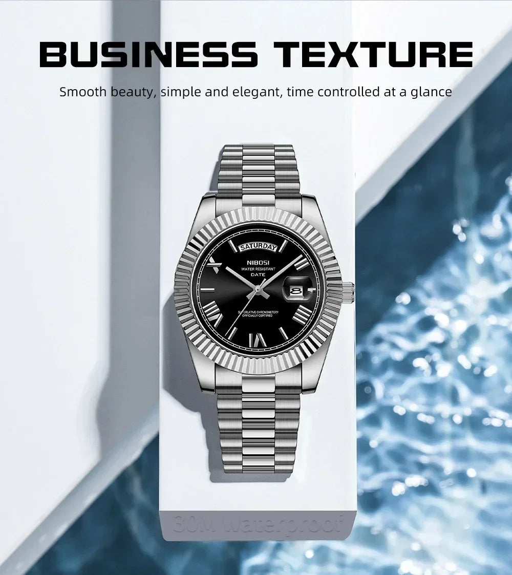 NIBOSI watch build quality and warranty