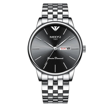 NIBOSI 2332 Diamond Series Day-Date Watch