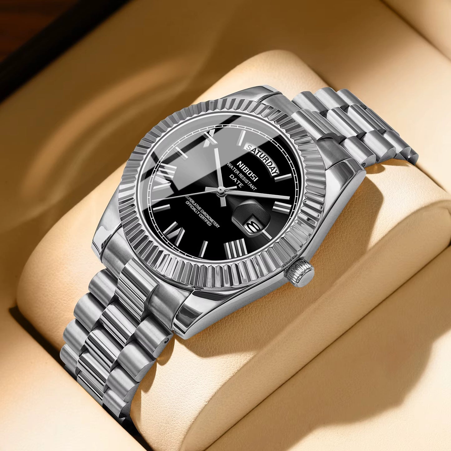 NIBOSI 2628 – Luxury Waterproof Quartz Watch