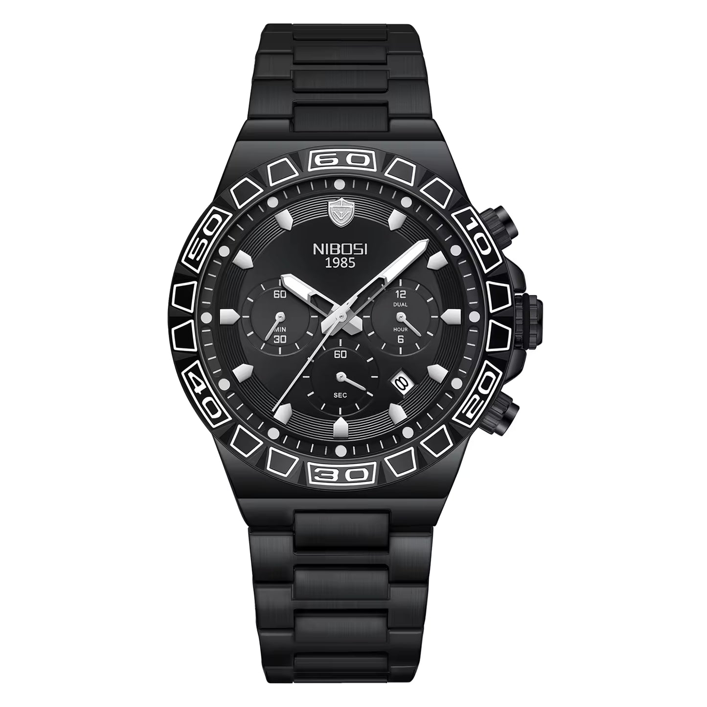 NIBOSI 2661 Golden Vanguard Chronograph