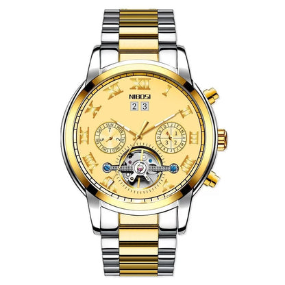 NIBOSI 2307 — Imperial Automatic Open-Heart Watch