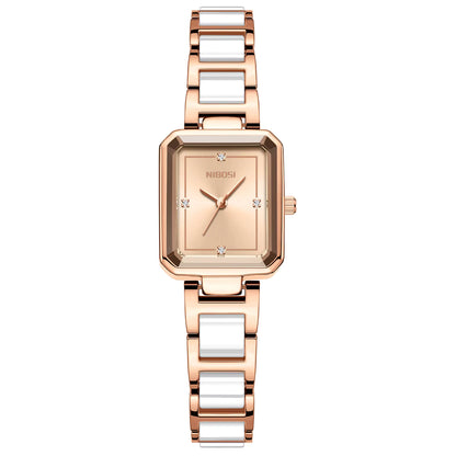 2668 Simple Ceramic Small Square Watch