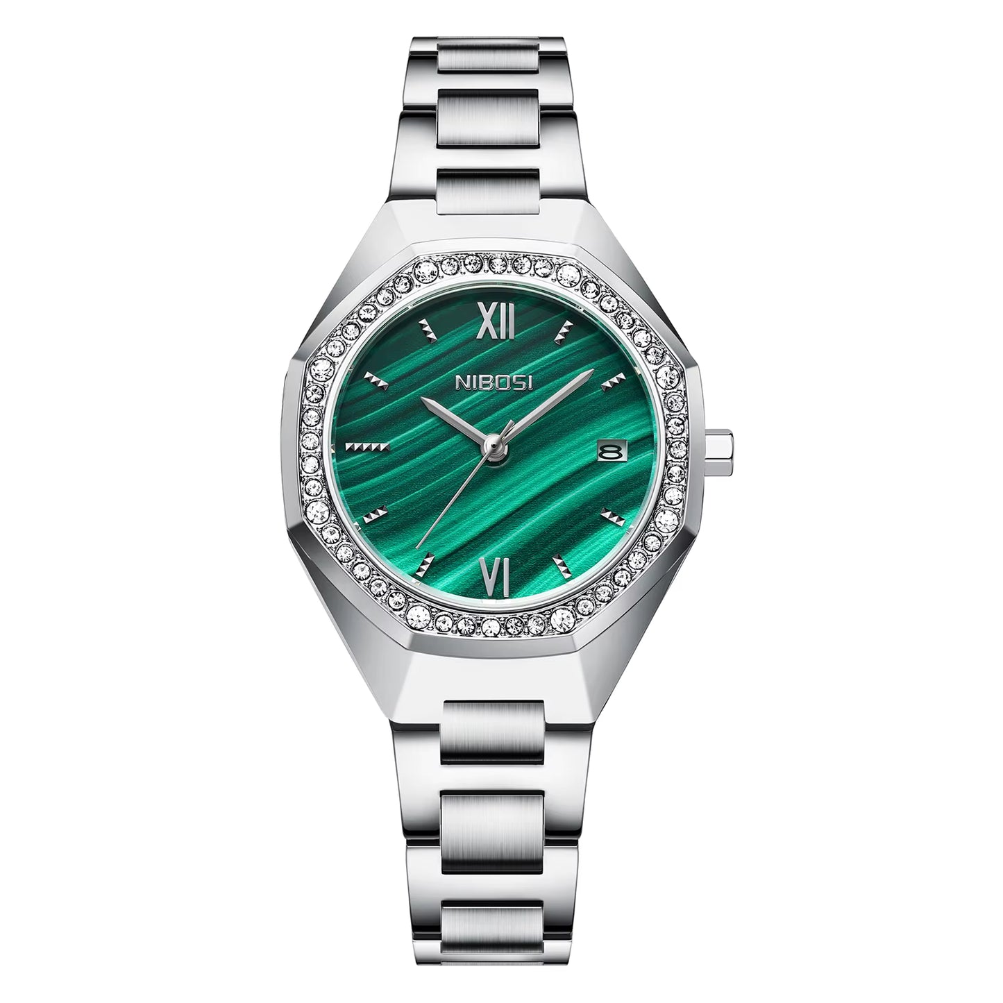 NIBOSI 2621 — Radiant Crystal Women's Watch