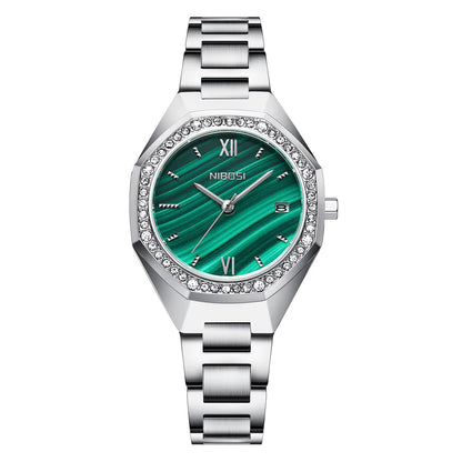 NIBOSI 2621 — Radiant Crystal Women's Watch