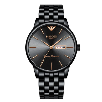 NIBOSI 2332 Diamond Series Day-Date Watch