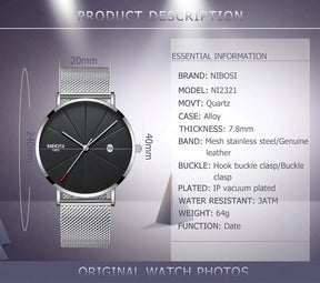 Quartz & Ultra Thin Watch 2321 Nibosi