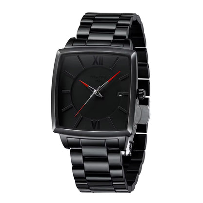 NIBOSI 2601 — Obsidian Square Men's Watch