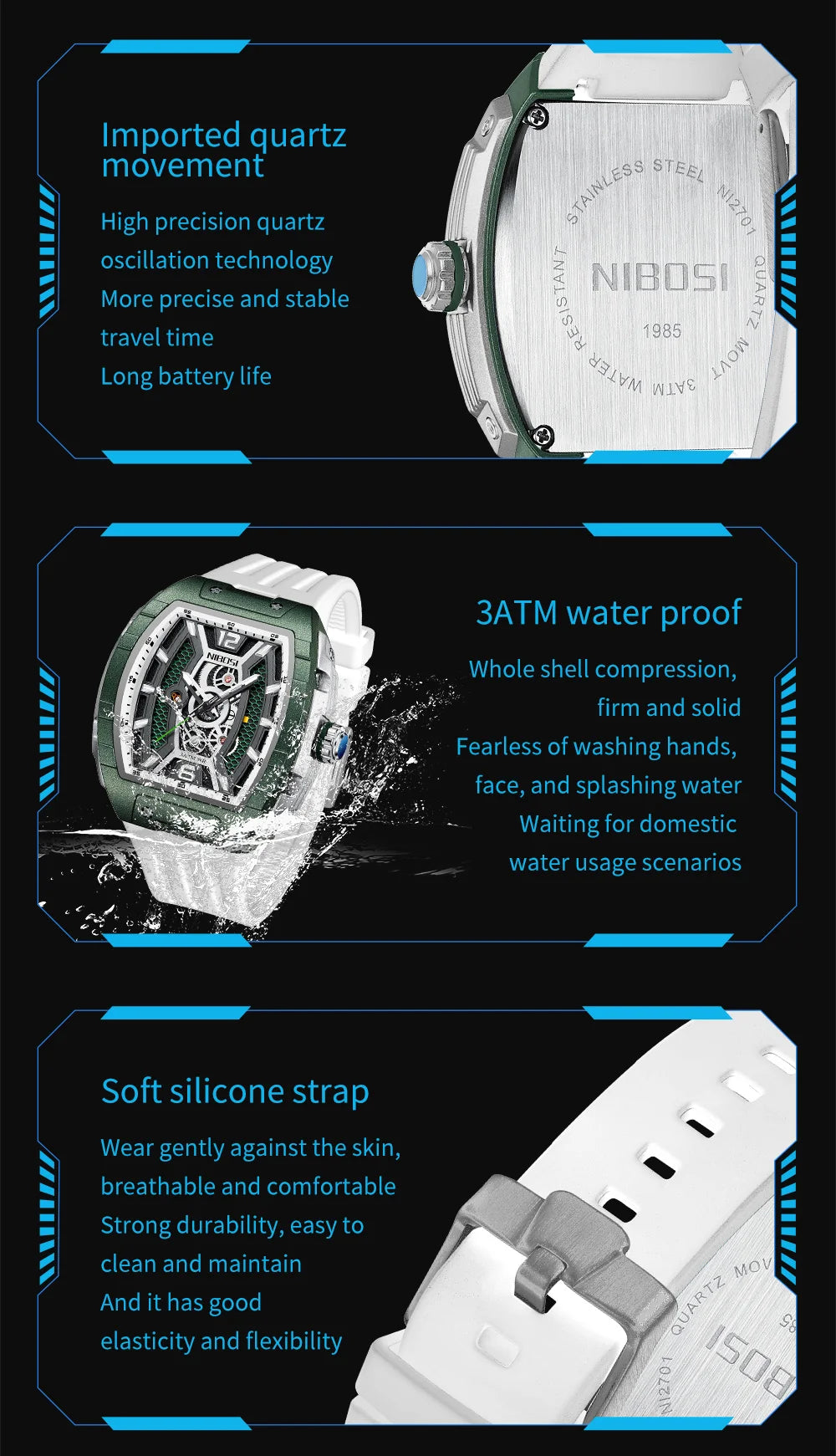 2701 Mach Curve Silicone Watch