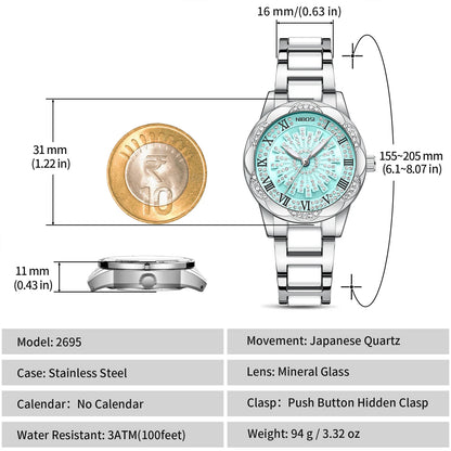 2695 Crystal Mint Ladies Watch