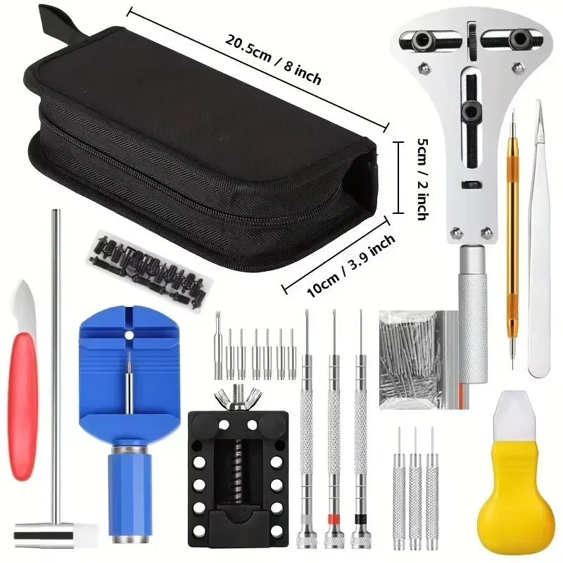 NIBOSI Professional Watch Repair Tool Kit – 147 Pieces
