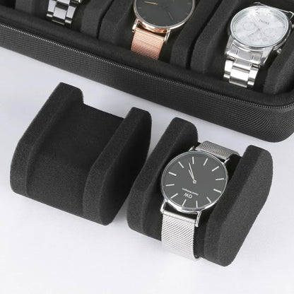 Watch Travel Case with 10 Slots – Zipper Organizer Box