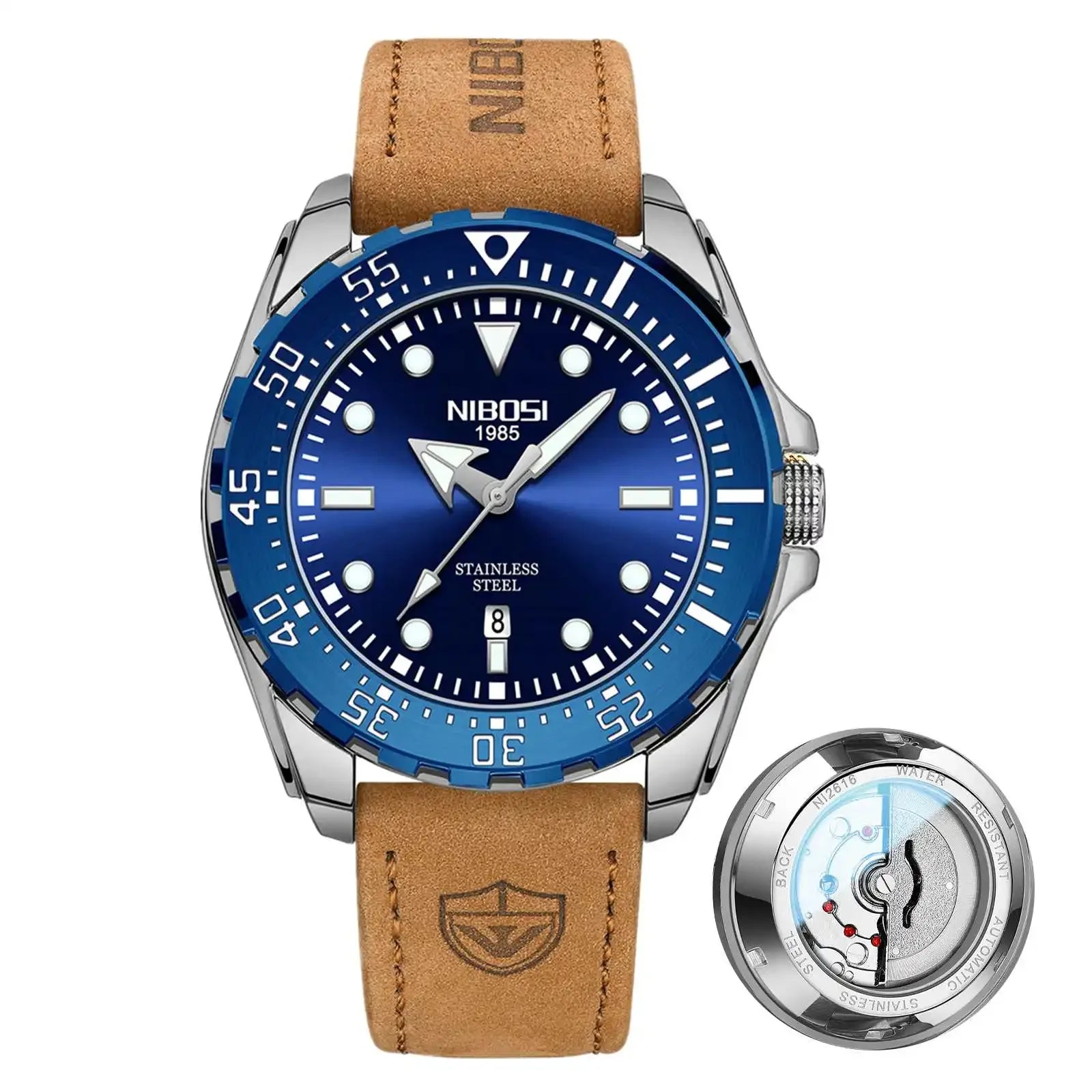 Mechanical & Waterproof Watch 2616 | Nibosi 1985 Official – Nibosi