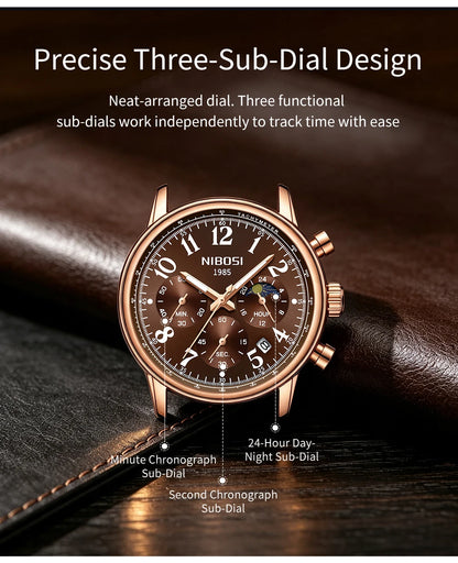 NIBOSI 2729 Heritage Sport Chronograph