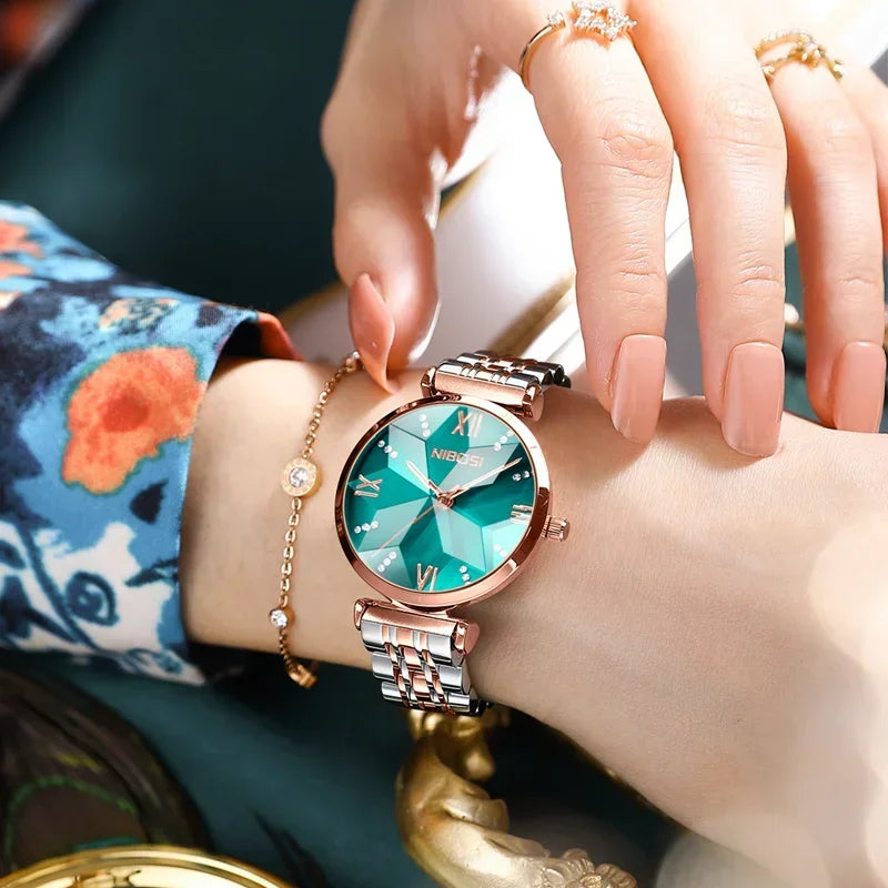 Diamond Mirror & Women's Watch 2529 Nibosi