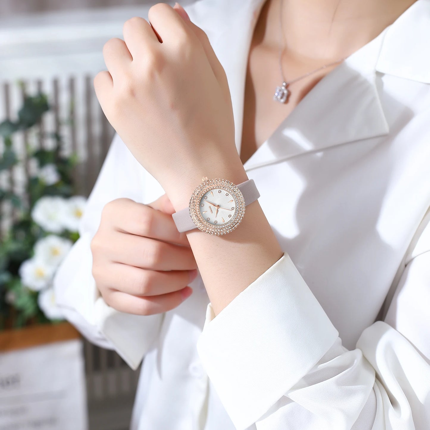 Diamond Stylish & Waterproof Watch 2561 Nibosi