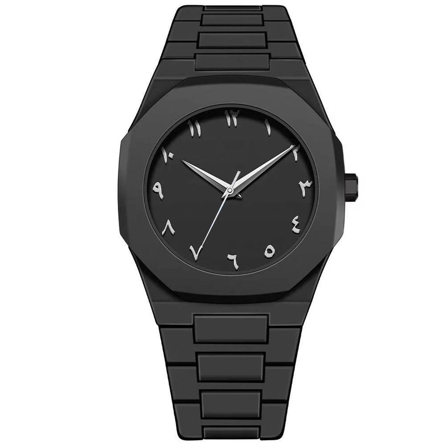 2707 Abstract Dial Black Watch