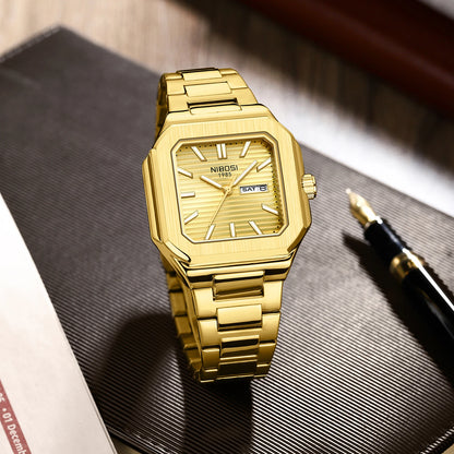 NIBOSI 2690 Retro Square Quartz Watch