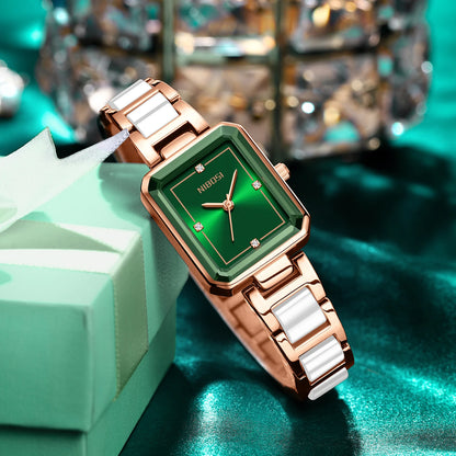2668 Simple Ceramic Small Square Watch