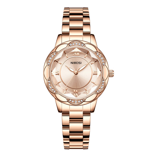 NIBOSI 2672 Crystal Bloom Women's Watch