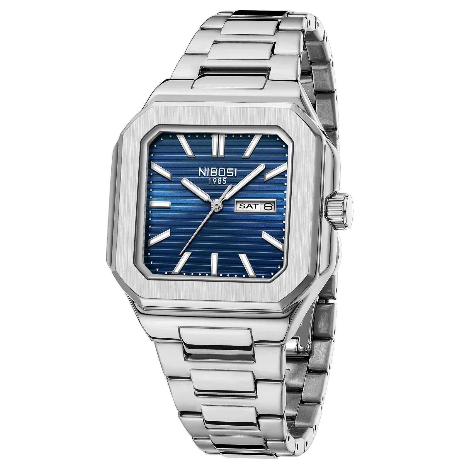1/6 12インチサイズ  U.S. NAVY CNSWG-4 22nd SBT NIBOSI 2690 — Retro Square Quartz Watch | NIBOSI Official – Nibosi