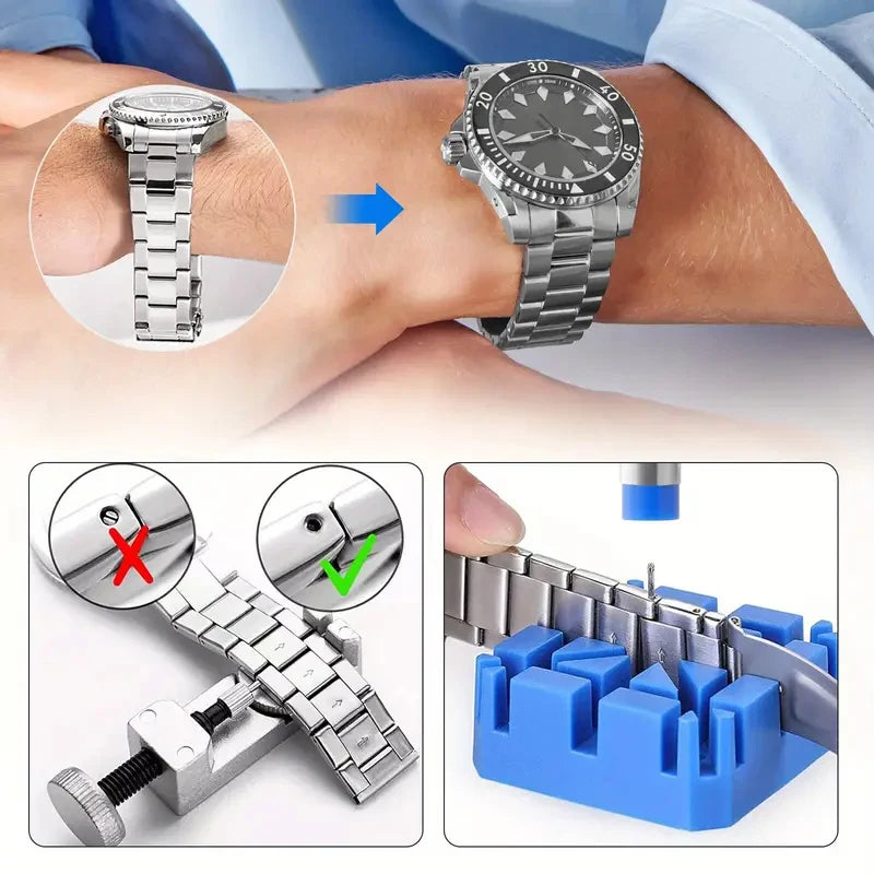 NIBOSI Professional Watch Repair Tool Kit – 16 Pieces