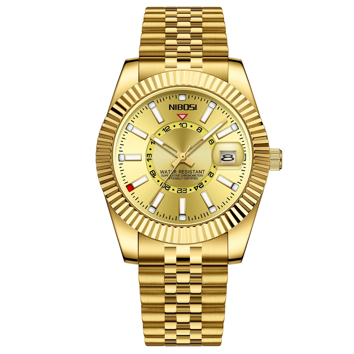 NIBOSI 2638 Classic Fluted Men's Watch