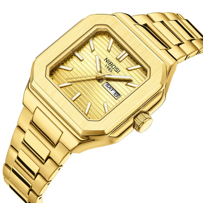 NIBOSI 2690 Retro Square Quartz Watch
