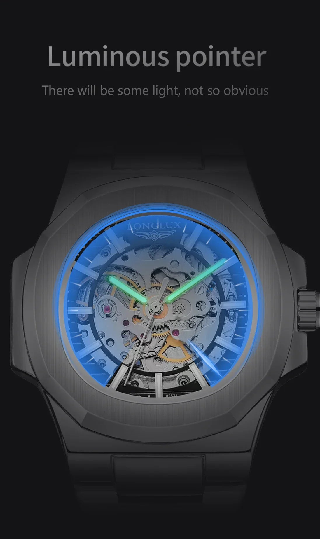 LONGLUX 8057G Apex Skeleton Mechanical